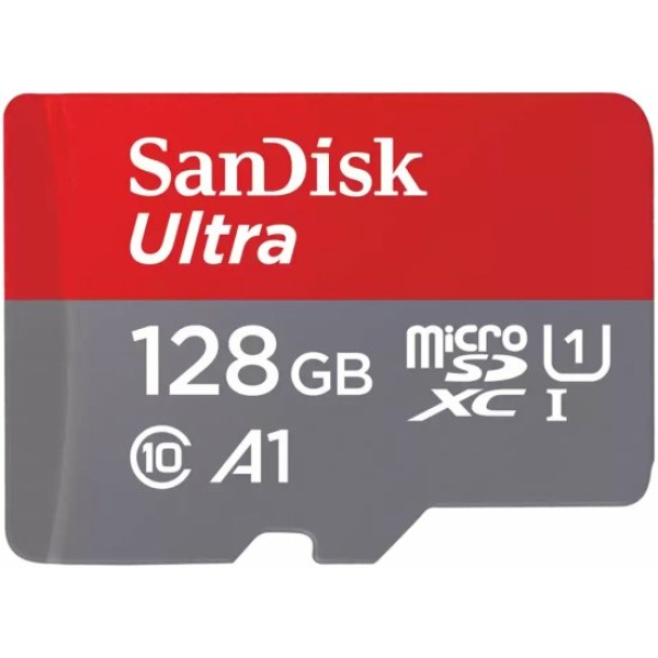 Sandisk Ultra - כרטיס זיכרון 128 ג'יגה