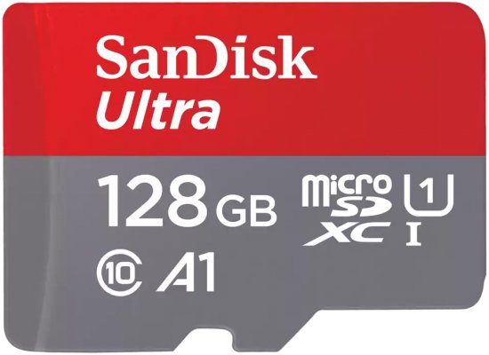 Sandisk Ultra - כרטיס זיכרון 128 ג'יגה