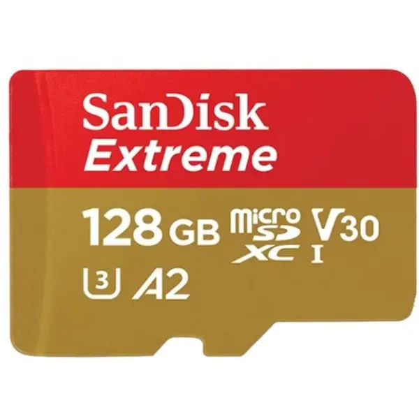 כרטיס זיכרון SanDisk Extreme Extreme Micro SDXC 128GB SDSQXA1-128G 128GB Micro SD סנדיסק