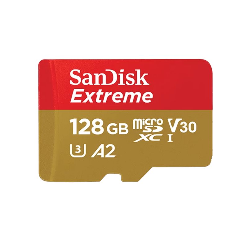 כרטיס זיכרון SanDisk Extreme Extreme Micro SDXC 128GB SDSQXA1-128G 128GB Micro SD סנדיסק