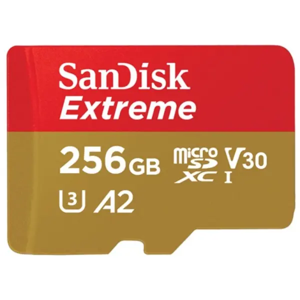 כרטיס זיכרון SanDisk Extreme Extreme Micro SDXC 256GB SDSQXA1-256G 256GB Micro SD סנדיסק