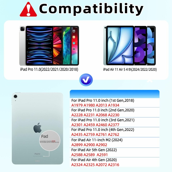 ⁦כיסוי מקלדת Apple iPad Air 10.9 4th/5th/6th generation⁩ – תמונה ⁦6⁩