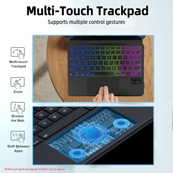 ⁦כיסוי מקלדת Apple iPad Air 10.9 4th/5th/6th generation⁩ – תמונה ⁦8⁩
