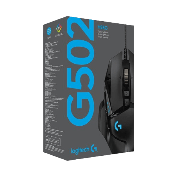 ⁦‏עכבר גיימינג ‏חוטי LogiTech G502 HERO לוגיטק⁩ – תמונה ⁦2⁩