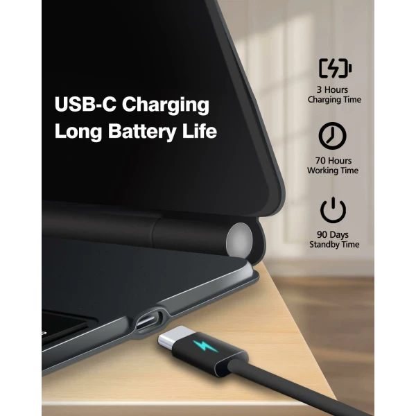 ⁦כיסוי מקלדת Apple iPad Pro 12.9 2020/2021/2022⁩ – תמונה ⁦4⁩