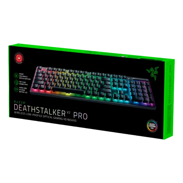 ⁦‏מקלדת Razer DeathStalker V2 Pro רייזר⁩ – תמונה ⁦2⁩