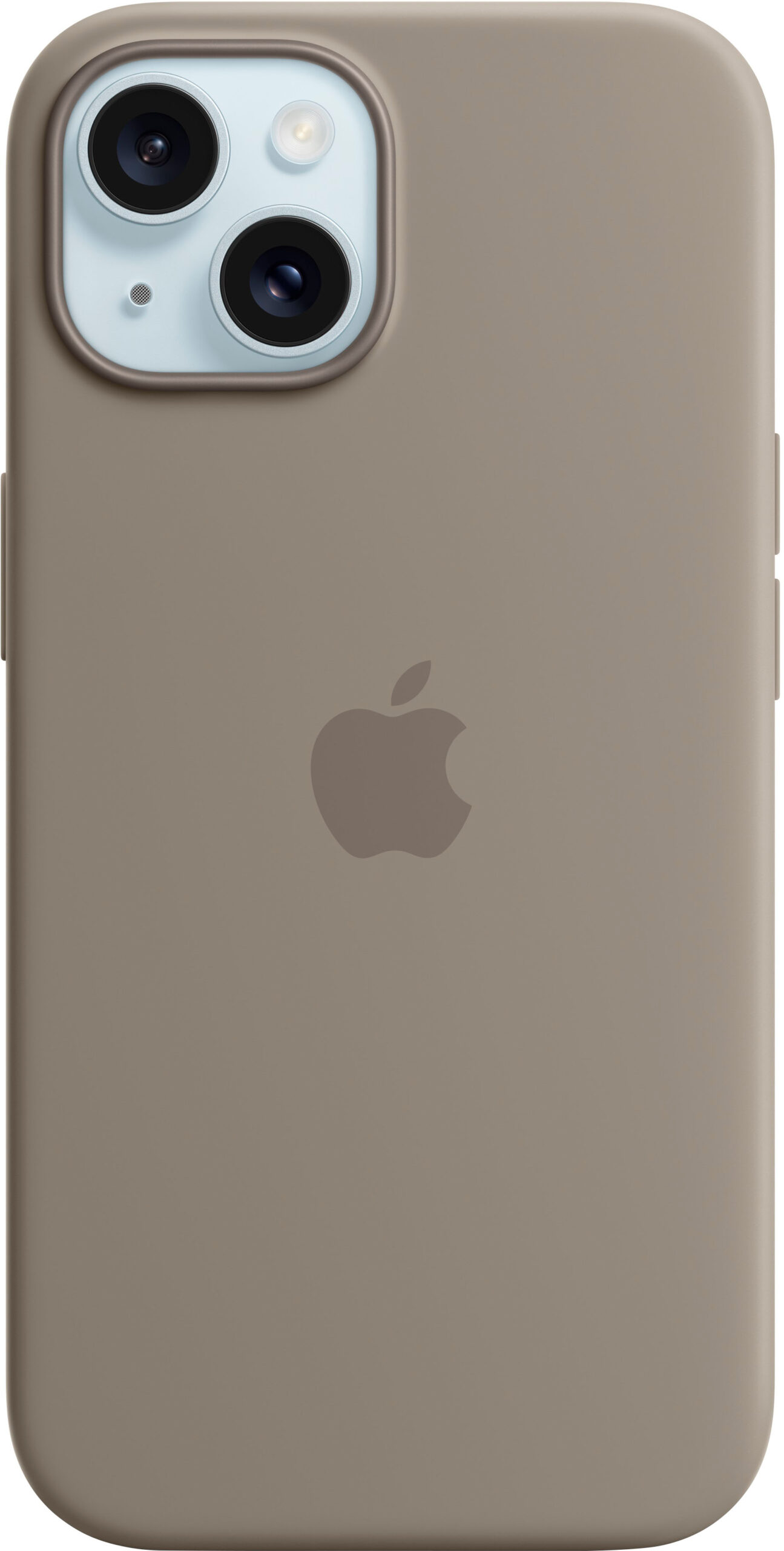 כיסוי סיליקון מקורי ל- Apple iPhone 15 עם חיבור Magsafe - צבע Clay