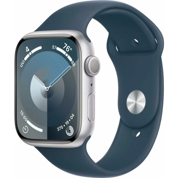 ⁦שעון חכם Apple Watch Series 9 45mm Aluminum Case Rubber Sport Band GPS אפל⁩ – תמונה ⁦2⁩