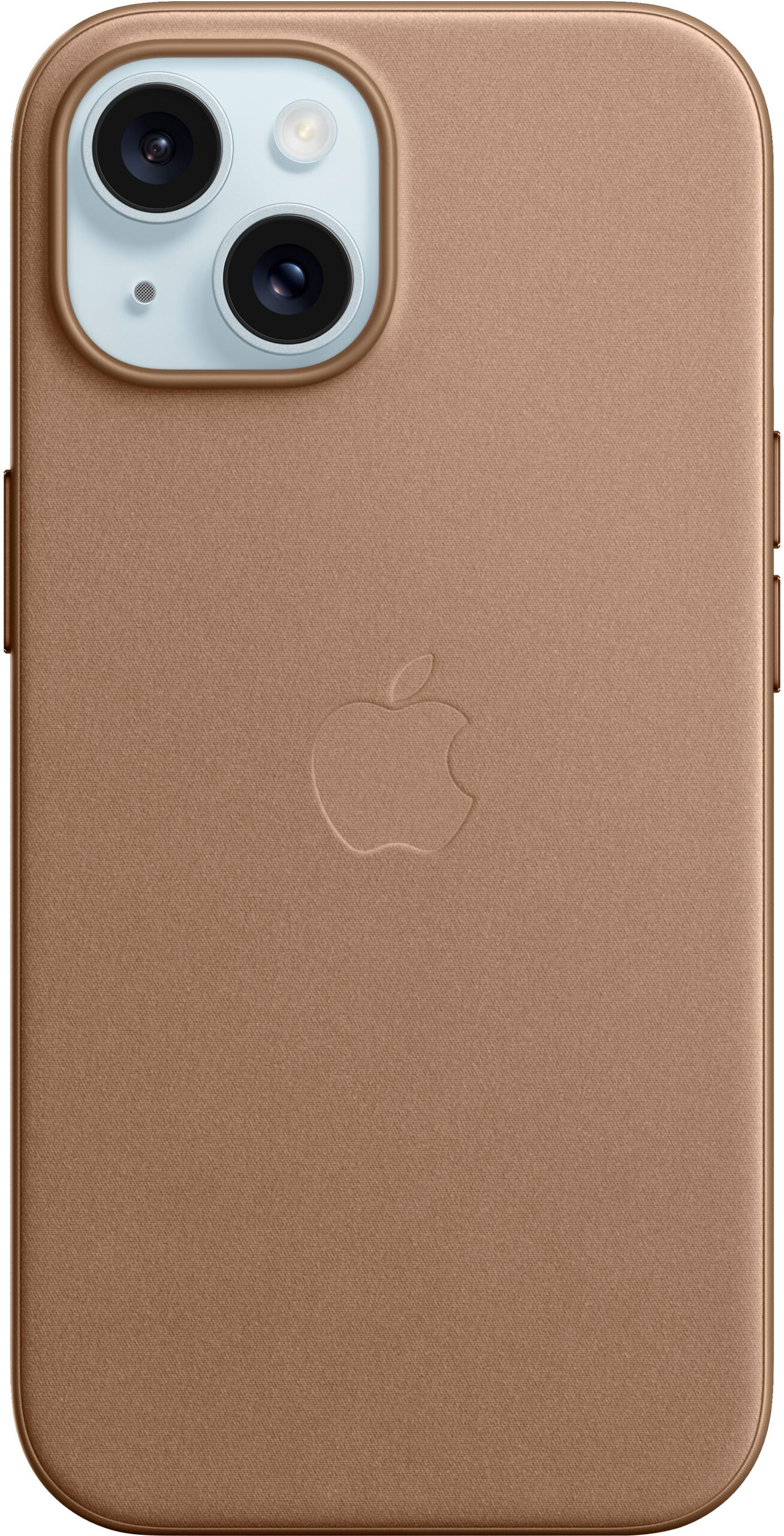 כיסוי FineWoven מקורי ל- Apple iPhone 15 עם חיבור Magsafe - צבע חום
