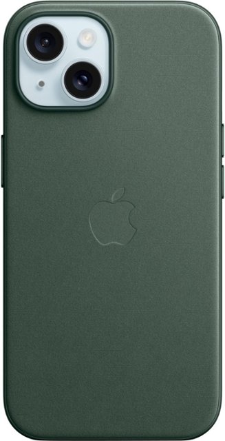 כיסוי FineWoven מקורי ל- Apple iPhone 15 עם חיבור Magsafe - צבע ירוק