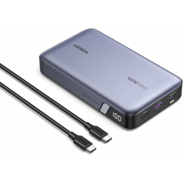 סוללת חרום בעלת טעינה מהירה 20000 mAh עם יציאות USB-C x2 ו-USB-A 25188