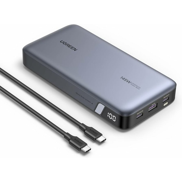 מטען נייד בקיבולת 25KmAh עם חיבור USB-A ושני חיבורי USB-C 90597