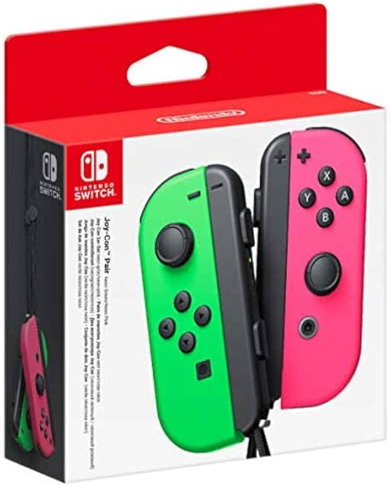זוג בקרי שליטה ורוד / ירוק Nintendo Joy-Con