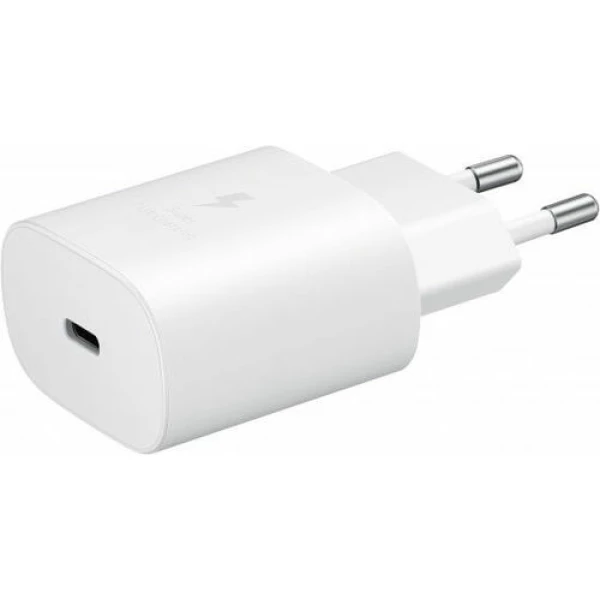 מטען קיר Type-C מהיר 25W מקורי סמסונג לבן