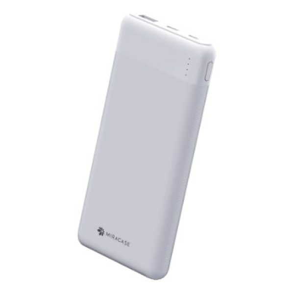 מטען נייד Miracase קיבולת 10,000mAh - לבן