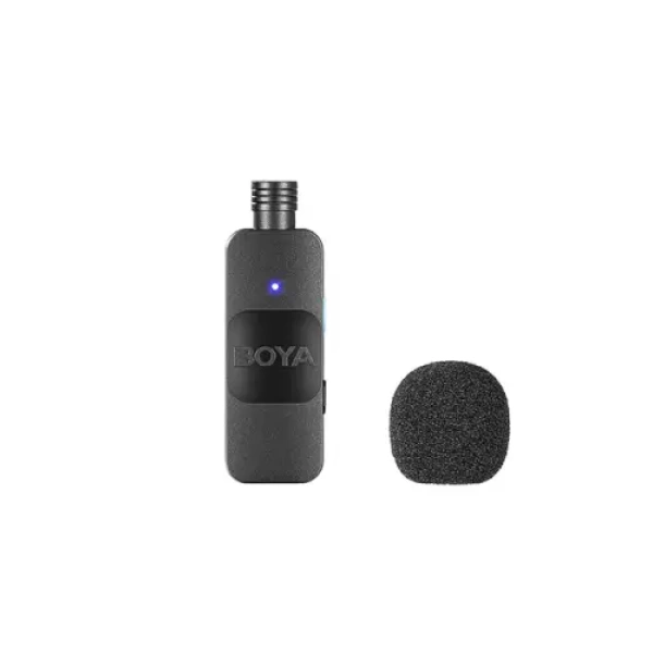 ⁦מיקרופון דש אלחוטי זוגי BOYA BY-V20 TYPE-C⁩ – תמונה ⁦2⁩