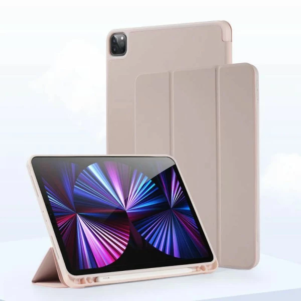 כיסוי סמארט עם מקום מובנה לעט iPad Air 11  - ורוד