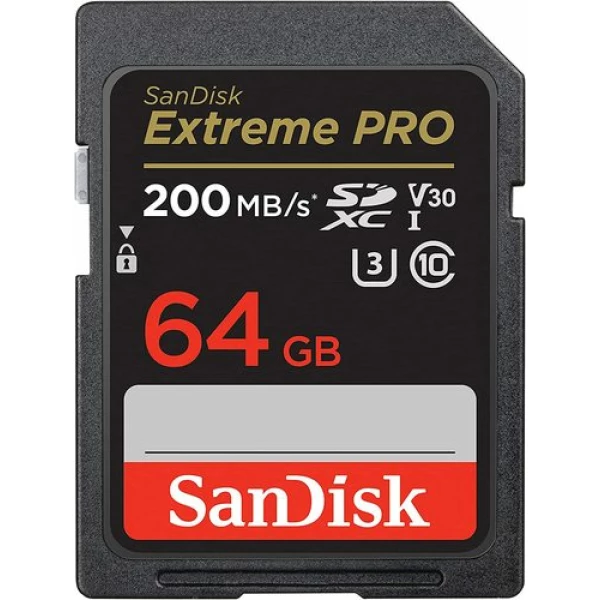 כרטיס זיכרון - SD Card Extreme Pro 64GB