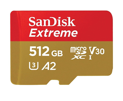 MicroSD Sandisk Extreme 512GB – כרטיס זיכרון