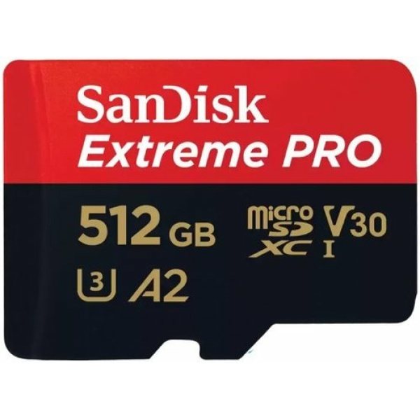 MicroSD Sandisk Extreme Pro 512GB - כרטיס זיכרון