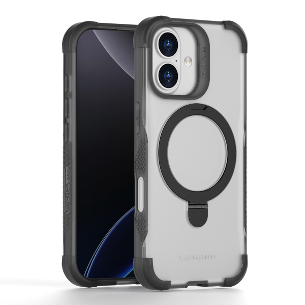 כיסוי Grip Case Legend Pro - אייפון 17 - שקוף שחור