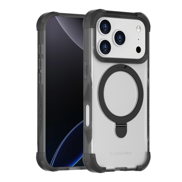 כיסוי Grip Case Legend Pro - אייפון 17 פרו מקס - שקוף שחור
