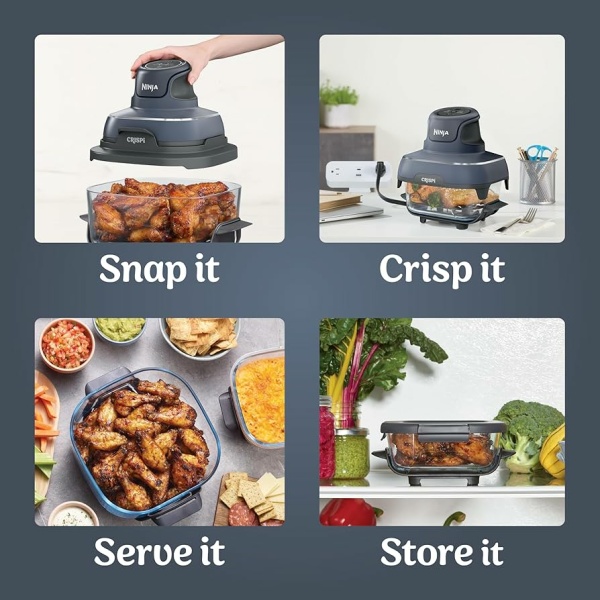 ⁦‏מכשיר טיגון  Ninja Crispi 4 in 1 FN101 נינג'ה⁩ – תמונה ⁦2⁩