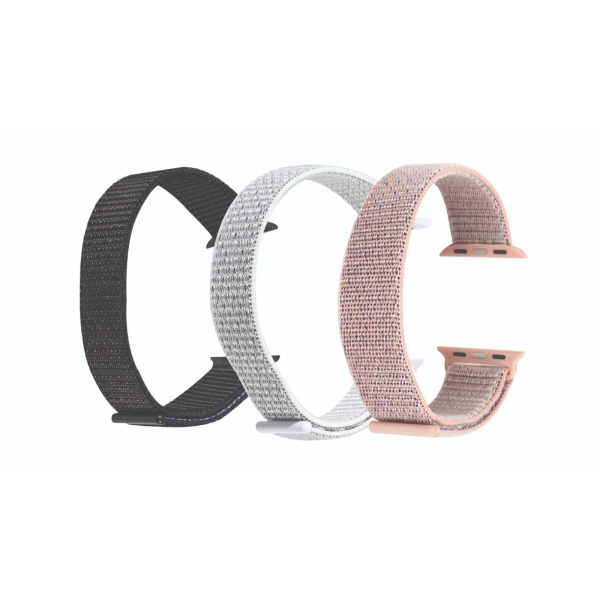 סט 3 רצועות Puregear ל - Apple Watch 40/41mm - בד
