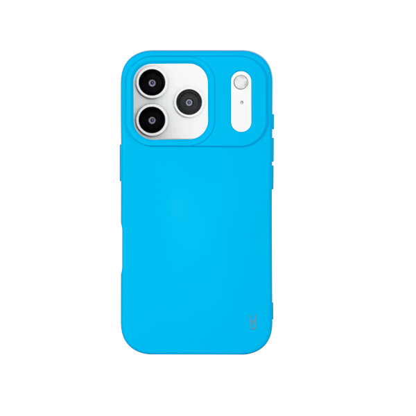 כיסוי סיליקון איכותי Grip Case Soft עבור אייפון 17 פרו מקס - תכלת
